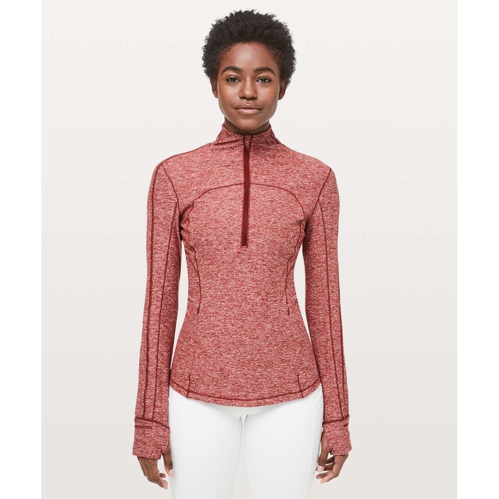 Lululemon Run Briskly 1/2 Zip
Heathered Dark Sport Red | Size 8
